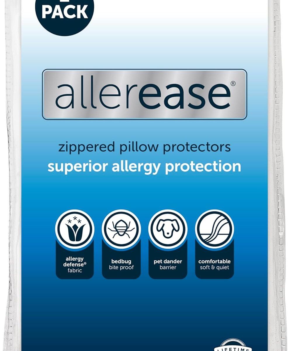 Aller-Ease Maximum Pillow Protector, Standard/Queen - 2 Pack